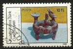 Turkish Cyprus 1986 - Mi. 184 O, Early Bronze Pot | Archeology - Used Stamps