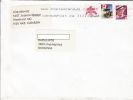 ORCHID, FLAG, LANDSCAPE, QUEEN ELISABETH 2ND, STAMPS ON COVER, 2009, CANADA - Lettres & Documents