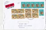 ARCHAEOLOGY, VILLAGES, STAMPS ON REGISTERED COVER, 2010, ARGENTINA - Storia Postale