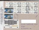 SHIP, ARIF NIHAT ASYA-POET, STAMPS ON REGISTERED COVER, 2009, TURKEY - Storia Postale