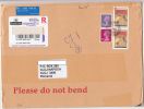 QUEEN ELISABETH 2ND, HARRY POTTER BOOK, STAMPS ON REGISTERED COVER, 2010, UK - Briefe U. Dokumente