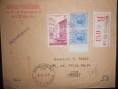 Monaco Lettre Recommande De Monaco Ville 1942 Pour Lyon - Lettres & Documents