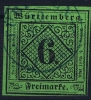 Württemberg  Mi Nr 3  Yv 3   1851  Used - Oblitérés