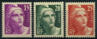 France : N° 727 à 729 X Année 1945 - 1944-45 Marianne Of Dulac