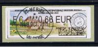 ATM- PROTOTYPE NABANCO  IER,OBLITERE MERIEL19/10/2015 -  EC 0.66€ ECOPLI , PAPIER MARCOPHILEX D´AUVERS SUR OISE - 2010-... Illustrated Franking Labels