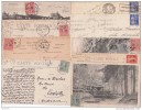 FRANCE  9 CARTES AVEC TIMBRES FRANCHISE MILITAIRES  A ETUDIER - Military Postage Stamps