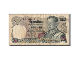 Billet, Thaïlande, 20 Baht, BE2524 (1981), Undated, KM:88, TB - Tailandia