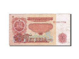 Billet, Bulgarie, 5 Leva, 1974, 1974, KM:95a, TB - Bulgaria