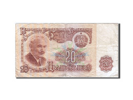 Billet, Bulgarie, 20 Leva, 1974, 1974, KM:97a, TB - Bulgarie