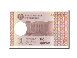 Billet, Tajikistan, 1 Diram, 1999, Undated, KM:10a, NEUF - Tadschikistan