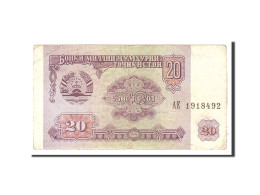 Billet, Tajikistan, 20 Rubles, 1994, Undated, KM:4a, TB - Tagikistan