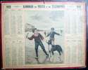 CALENDRIERS DES POSTES PTT 1920 ORIGINAL DEPARTEMENT DU RJHONE 69  RAPPORTE ! CHIEN ET ENFANTS - Groot Formaat: 1901-20