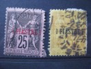 Timbre France : Levant YT  N° 1 Et 4  1885 & - Oblitérés