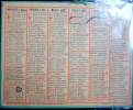 CALENDRIERS DES POSTES PTT  1909 ORIGINAL  SANS ILLUSTRATION - Big : 1901-20