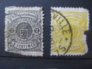 Timbre Luxembourg : Armoiries 1875   YT N° 27 / 29 Deuxième Choix  & - 1859-1880 Coat Of Arms