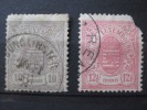 Timbre Luxembourg : Armoiries 1875   YT N° 30 / 31 Deuxième Choix  & - 1859-1880 Wappen & Heraldik