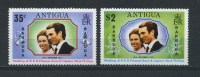 ANTIGUA  BARBUDA    1973    Royal  Wedding     Set Of  2   MNH - 1960-1981 Autonomía Interna