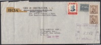 1954-H-26 (LG52) CUBA REPUBLICA. 1954. 10c PATRIOTAS. TOMAS ESTRADA PALMA. SOBRE CERTICADO DE LA ESTACION CARMITA EN MAR - Storia Postale