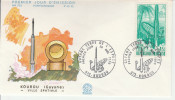 Kourou Guyane 1970 - FDC Fusée Espace CNES - Storia Postale