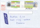 GRONINGEN AND FLEVOLAND PROVINCES, SEAL, SPOONBILL BIRD, STAMPS ON COVER, 2011, NETHERLAND - Briefe U. Dokumente