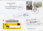 KARABUK TOWN, MUSTAFA KEMAL ATATURK, STAMPS ON REGISTERED COVER, 2009, TURKEY - Briefe U. Dokumente