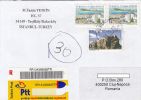 YALIVA TOWN, AFYON CASTLE, STAMPS ON REGISTERED COVER, 2010, TURKEY - Storia Postale