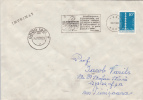 NO TO NUCLEAR WEAPONS SPECIAL POSTMARK, ENDLESS COLUMN STAMP ON COVER, 1981, ROMANIA - Briefe U. Dokumente