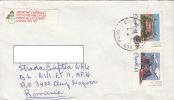 BANFFS SPRINGS HOTEL, CASTLE, STAMPS ON COVER, 1993, CANADA - Lettres & Documents