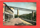 MANZAT /  ANCIZES COMPS  1950  LE VIADUC DES FADES / COMMERCE HOTEL DES FADES     CIRC OUI EDIT - Manzat