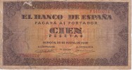 BILLETE DE ESPAÑA DE 100 PTAS 20/05/1938 SERIE F (BANK NOTE) - 100 Peseten