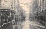 Angers      49        Inondations  1910  La Rue Beaurepaire  (pli) - Angers