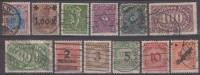 Allemagne 1920 - 1925. Petit Lot De 12 Timbres Oblitérés. Belle Qualité - Sammlungen