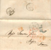 1866- ST Louis USA  - Lac - Entrée Etats Unis 3 Serv. Am.Calais 3 + Cachet P.D. Encadré Rouge Pour Aigre (Charente) - …-1845 Préphilatélie