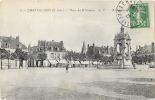 Chateaudun - Place Du 18 Octobre Et La Fontaine Monumentale - Carte A.P. N°51 - Chateaudun