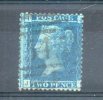 Grande Bretagne. Victoria. 2 Pence Bleu. Planche 9 - Used Stamps
