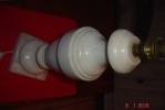 Pied De Lampe Balustre , Marbre De Carrare.H:40 Cms..Socle Carré:11,1 Cms . - Lighting & Lampshades