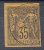 France Colonies General Issues 1878 Yvert#45 Used - Sage