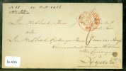 POSTHISTORIE * BRIEFOMSLAG UIT 1866  Van ROTTERDAM Naar LEIDEN   (10.232) - ...-1852 Vorläufer