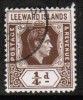 LEEWARD ISLANDS  Scott # 103a VF USED - Leeward  Islands