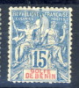 Benin ( Golfe De) 1893 Tipi Sage N. 25 C. 15 Azzurro *MH Catalogo  63 - Sonstige & Ohne Zuordnung