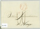 POSTHISTORIE * BRIEFOMSLAG Uit 1847 Van ROTTERDAM Naar SCHEURLEER Te  ´s-GRAVENHAGE  (10.247) - ...-1852 Préphilatélie