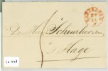 POSTHISTORIE * BRIEFOMSLAG Uit 1850 Van ROTTERDAM Naar SCHEURLEER Te  ´s-GRAVENHAGE  (10.248) - ...-1852 Prephilately