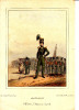 ARMEE BELGE OFFICIER CHASSEUR A PIED Lith Coulon Et Cie, Dero Becker Editeur PARIS Bon état Voir Scan - Uniform