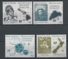 POLYNESIE - 1990 - YVERT N° 354/357 ** MNH - COTE = 78.5 EUROS - - Ungebraucht