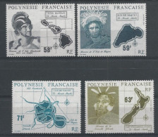 POLYNESIE - 1990 - YVERT N° 354/357 ** MNH - COTE = 78.5 EUROS - - Unused Stamps