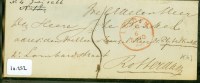 POSTHISTORIE * BRIEFOMSLAG Uit 1866 Van LEIDEN Naar ROTTERDAM  (10.252) - ...-1852 Vorläufer
