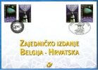 3093HK Belgie/Kroatie Herdenkingskaart -Carte Souvenir  2002 - Cartoline Commemorative - Emissioni Congiunte [HK]