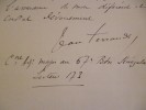 LAS Autographiée 9/04/1917. Ferrandi Jean Journaliste Et Colonel Français. Corse Armée Coloniale.Récit Armée D'Afrique - Documents