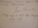 LAS Autographiée 9/04/1917. Ferrandi Jean Journaliste Et Colonel Français. Corse Armée Coloniale.Récit Armée D'Afrique - Documentos