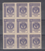 VI-53 CUBA. VIÑETA. OPTIMIST INTERNACIONAL 1956. BLOCK 9. - Unused Stamps